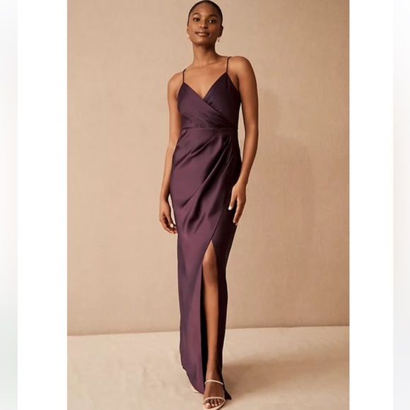 New Women's BHLDN Freya Satin Charmeuse Dress By Anthropologie!!🔥🔥🔥